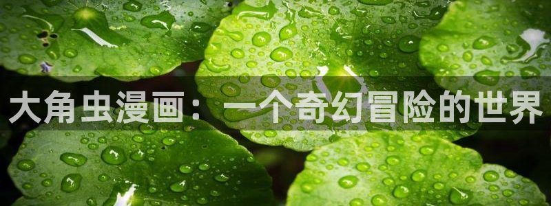 51漫画观看网址：大角虫漫画：一个奇幻冒险的世界